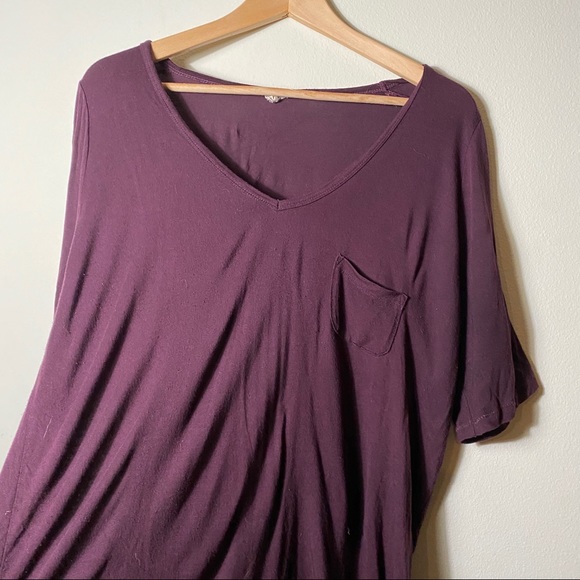 Aritzia | Wilfred Plum Pocket Tee - Picture 2 of 4